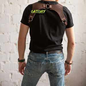 Bretelles en cuir ajustables pour hommes, élégantes et fonctionnelles - Product Image 1