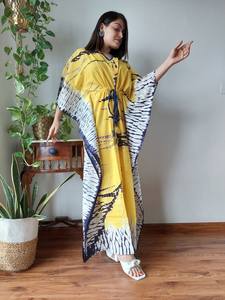 Qualité supérieure Design unique Coton léger Vintage Coton Kaftan Classique Élégant Respirant Doux à vendre - Product Image 3