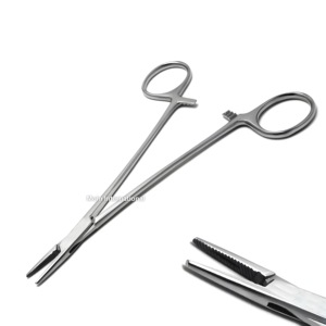 Portaagujas quirúrgico preciso Manual Premium, juego de instrumentos de gestión de agujas de madera Crile de acero inoxidable para odontología médica - Product Image 3