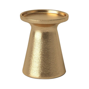 Bougie chauffe-plat à finition dorée Bougeoir à bougie design fait à la main Support votif pour la décoration de café café - Product Image 1