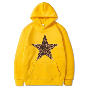 Women's <b>One</b> Set Solid 100% Cotton Breathable Hooded Sweatshirt Casual Outdoor American High <b>Street</b> Trend - Product Image 6