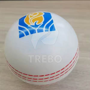 Balle de cricket en cuir léger hautement écologique avec logo personnalisé, disponible en plusieurs couleurs, poids pour les clubs académies sportives - Product Image 6