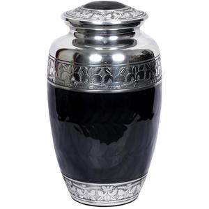 Urnes funéraires funéraires en métal à bandes chaudes de luxe modernes pour cendres humaines et moments mémorables Urnes de couleur antique pour adultes - Product Image 4