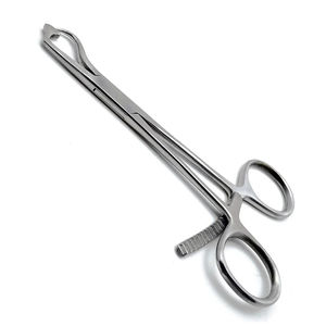 Placa de acero inoxidable quirúrgico de 5,5 pulgadas hecha a medida, fórceps de sujeción de hueso, instrumentos médicos quirúrgicos ortopédicos de Metal Manual - Product Image 1