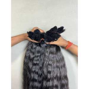Cabello Virgen Indio Rizado en Paquetes, Cabello Natural sin Procesar de 18 Pulgadas, Peluca de un Solo Donante, Estilos de Ondas Profundas y Lisos, Cabello Humano - Product Image 3