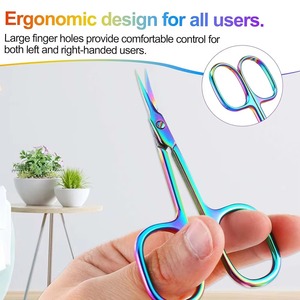 Professional Stainless Steel Nail <b>Scissors</b> <b>Manicure</b> Pedicure Sharp Arrow Point Tip Eyebrow Facial Hair <b>Scissor</b> Cuticle <b>Scissors</b> - Product Image 6