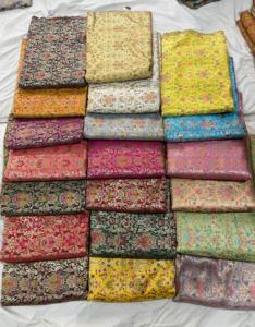 Hoge Kwaliteit 150d Geweven Jacquard Bloem Brokaat Stof Chinese Design Pure Zijde Voor Meisjes Jongens Jurk Voorgesneden Kits - Product Image 2