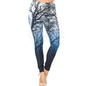 Legging uni respirant décontracté de haute qualité à taille mi-haute pour femme, idéal pour le fitness, faible MOQ - Product Image 1