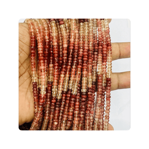 Cuentas Redondas Facetadas de 14 Pulgadas, 4-4.5mm, Andisina Natural de Alta Calidad, Labradorita Roja, Piedra Preciosa para Joyería - Product Image 6