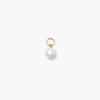 Single Pearl <b>Pendant</b> & Charm in Hoop Design - Product Image 1