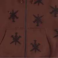 Ensemble de survêtement d'hiver pour homme avec capuche et pantalon de jogging orné de strass, 100 % coton respirant et à séchage rapide, haute qualité