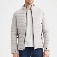 Veste d'hiver pour homme 2024, haut de gamme, légère, respirante, durable, chaude, imperméable, coupe-vent, 100% polyester, col montant