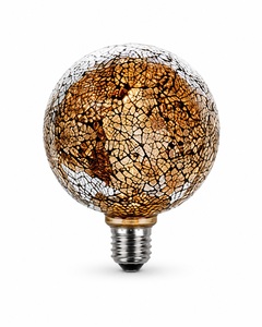Decorative LED globe <b>lamp</b>, <b>silver</b>, E27, 3.5W, F-Bright (2601966-PL) - Product Image 1
