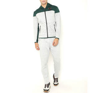 Ropa para correr ligera de algodón 100% para hombre, chándal cómodo con cuello con capucha, cremallera, patrón sólido, respetuoso con el medio ambiente, invierno a granel - Product Image 1