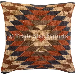 जातीय Kilim कुशन कवर प्रामाणिक भारतीय गलीचा Kilim तकिया कवर सुंदर लक्जरी हाथ से बुने हुए गृह सजावट सोफे बिस्तर तकिया मामलों