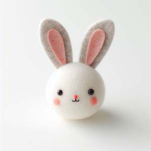 Juego de Huevos de Conejito de Pascua de Primavera, Hechos a Mano con Fieltro de Lana de Nueva Zelanda, Diseño Moderno, Colores/Tamaños Personalizables, Decoración del Hogar - Product Image 2