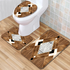 Custom Printed <b>Bath</b> Mat Bathroom Rug <b>Set</b> for Bathroom Non-Slip <b>Shower</b> Curtain <b>Bath</b> Mat - Product Image 5