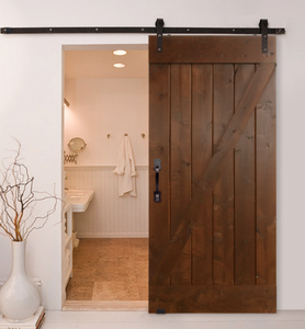 Porte coulissante en bois massif pour espaces compacts - Product Image 5