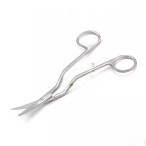 Ciseaux à broder manuels professionnels à double courbure en acier inoxydable de haute qualité, certifiés CE, instruments de couture chirurgicaux - Product Image 5