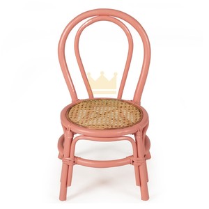 Silla de ratán bonita de tamaño personalizado servicio OEM superventas para niños muebles de madera de diseño moderno hechos a mano para sala de estar Cocina - Product Image 4