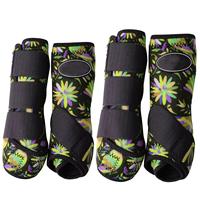 Protège-tendons équestres de luxe personnalisés professionnels, coque en polyester 210D, néoprène TPU, absorption des chocs, réduction de l'enflure