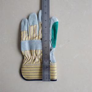 Gants de gréeur en cuir fendu robustes avec paume renforcée Gants de sécurité durables pour la construction, les mines et les travaux industriels - Product Image 5