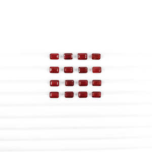 Rubis naturels de Bangkok, taille émeraude, octogones calibrés, 3x5mm, 4x6mm, polyvalents pour la fabrication de bijoux, rouge, jaune, vert, bleu - Product Image 2