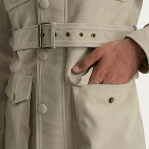 Chaqueta Reversible de Cuero Vacuno y Ante para Otoño - Estilo Aviador y Ropa de Trabajo, Impermeable con Cremallera, Vintage - Product Image 4