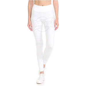 Leggings de sport pour filles 2024, taille mi-haute, tricotés, respirants, sans coutures, pour fitness et gym, avec logo personnalisé - Product Image 1