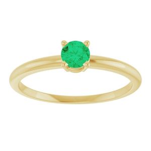Anillo de Diamantes con Piedra de Nacimiento para Jóvenes Stuller 19399:60040P con Oro de 14K - Product Image 2