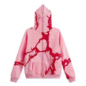 Venta directa de fábrica Sudaderas con capucha de impresión de hojaldre Nueva llegada Ropa al aire libre Sudaderas con capucha de impresión de hojaldre de color liso - Product Image 1