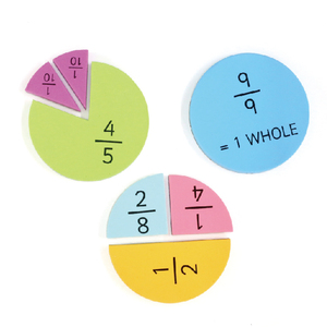 Juguete de Fracciones Matemáticas de Espuma Eva Magnética Colorida para Estudiantes - Product Image 3