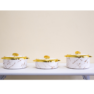 Ensemble de casseroles isothermes en marbre Luckygoods QT260049, en acier inoxydable à double paroi, pour la maison et les restaurants - Product Image 1