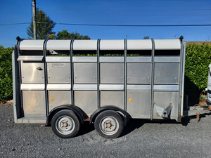 High Capacity 12ft x 6ft Livestock <b>Trailer</b> <b>Tractor</b> Farming Use Heavy Duty Rear Transport Wagon Strong Build New for sale - Product Image 4