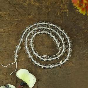 Cuentas sueltas de piedra AAA de cuarzo transparente Natural, hebra de cuentas de cristal redondas de 8 mm para fabricación de joyas, pulseras surtidas - Product Image 4