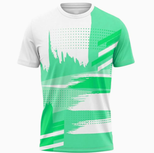 T-shirt blanc tricoté en polyester 100% personnalisé en gros High Street Style Front Graphic Sublimation Design Respirant Écologique - Product Image 1