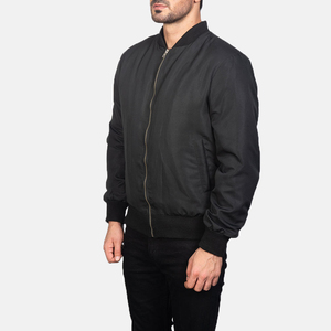 Blouson Bomber Homme Hiver Léger Qualité Supérieure Couleur Unie Fermeture Éclair Intégrale Personnalisable Imperméable Respirant - Product Image 4