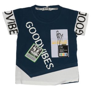 Boys Half Sleeves T-Shirt - Steel Blue - Product Image 1