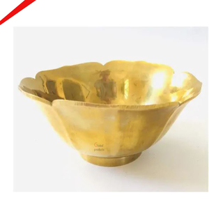 Cuenco para servir chocolate con acabado dorado recién llegado para hoteles y hogar - Product Image 1