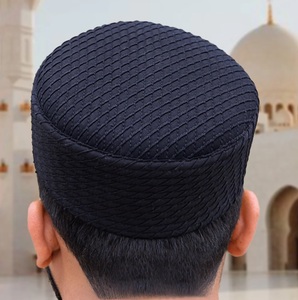 Musulmán diseños más populares hombres gorra Namaz oración Kufi mezquita islámica sombreros poliéster 100% algodón Masjid gorras con logotipo personalizado - Product Image 3