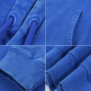 เสื้อมีฮู้ดฟอกสีวินเทจของผู้ชายเสื้อสวมหัวโอเวอร์ไซส์แนวสตรีทแวร์ผ้าฝ้ายนุ่มสบาย - Product Image 6