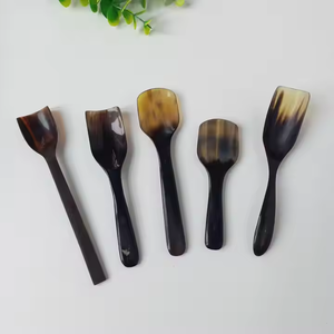 Qualité Corne Couverts Cuillère Ensemble Table Dessert Nouvelle Arrivée Écologique par croissant artisanat - Product Image 5