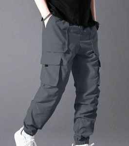 Pantalones Cargo Casuales para Hombre de Marca Propia, 100% Algodón, Corte Recto, Cierre de Botones, Transpirables, de Secado Rápido, con Bolsillos Laterales, Ligeros - Product Image 2