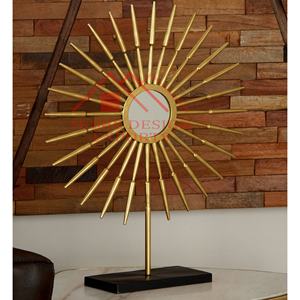 Escultura de mesa para mesa superventas, escultura de mesa moderna para decoraciones del hogar, espejo Sunburst de diseño clásico 2022 - Product Image 4