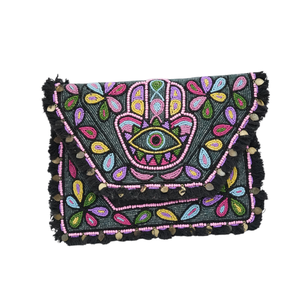 Sacs à main en bandoulière bohème de style indien pour femmes, sacs à main en perles, sacs à main faits à la main, sacs à main pour le soir, sacs à main pour les courses, sacs à main pour les fêtes - Product Image 1