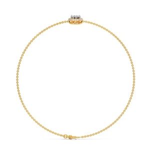 สร้อยข้อมือเพชรสำหรับเจ้าสาวที่ปลูกในห้องปฏิบัติการสีทอง14K มีใบรับรอง IGI สำหรับเป็นของขวัญ - Product Image 3