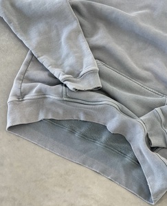 Sweat-shirt à capuche vintage avec logo personnalisé, sweat-shirt uni surdimensionné, sweat-shirts vierges en vrac, pull en coton, sweat-shirts délavés à l'acide, coton mélangé - Product Image 3