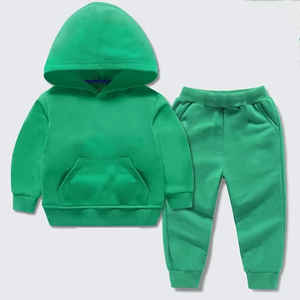 Chándales de algodón de bambú para niños, conjuntos de ropa para niños, conjunto de chándal personalizado, Conjunto de sudadera de lana para niños, ropa para niños - Product Image 3
