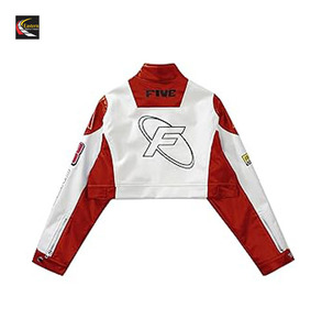Venta caliente Mujeres Moda Crop Motocicleta Chaqueta Venta al por mayor Racing Biker Proveedor - Product Image 6