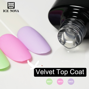 ICE NOVA UV Gel Wipe Velvet Base Coat Mate Resina No Tóxica Fácil <span class=keywords><strong>de</strong></span> Remojar Larga Duración 3-4 Semanas Ecológico Rápido - Product Image 4